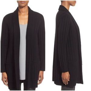 Nordstrom Collection Ribbed Cashmere Cardigan SzSm